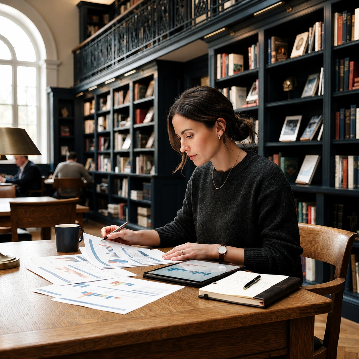 Professional conducting independent market research